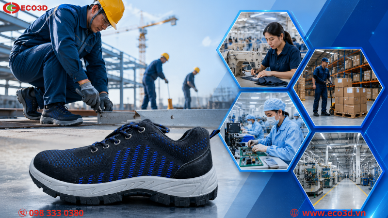 Giày bảo hộ lao động thoáng khí KingPro Z100 phù hợp với những công việc nào?